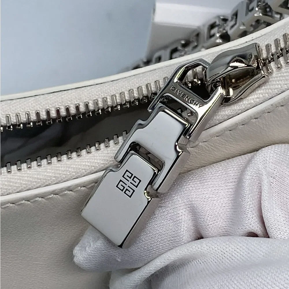 Givenchy Moon Cut-Out Calfskin Small Hobo Bag